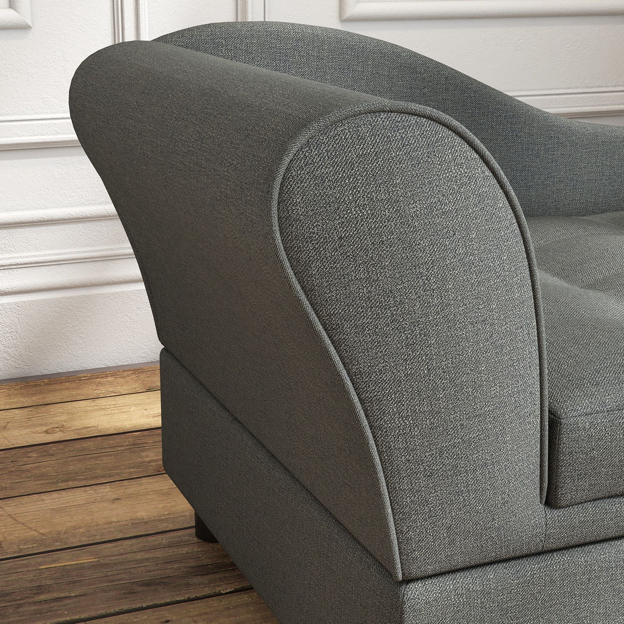 PawHut Elevated Dog Sofa Pet Bed with Storage Soft Cushion for Small Medium Dogs Gray - Spot