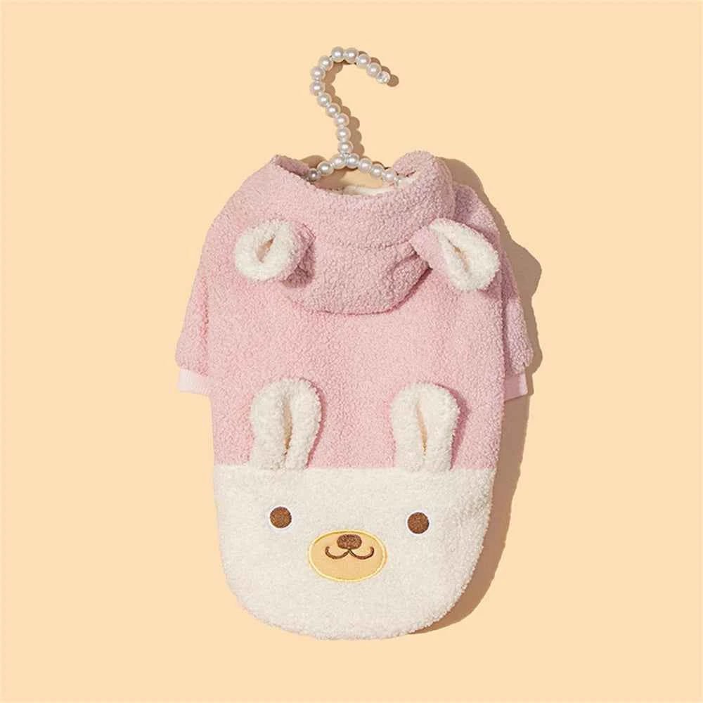 Cozy Plush Pet Coats: Autumn Winter Fleece Hoodies for Pets by Souths Cheap Stuff