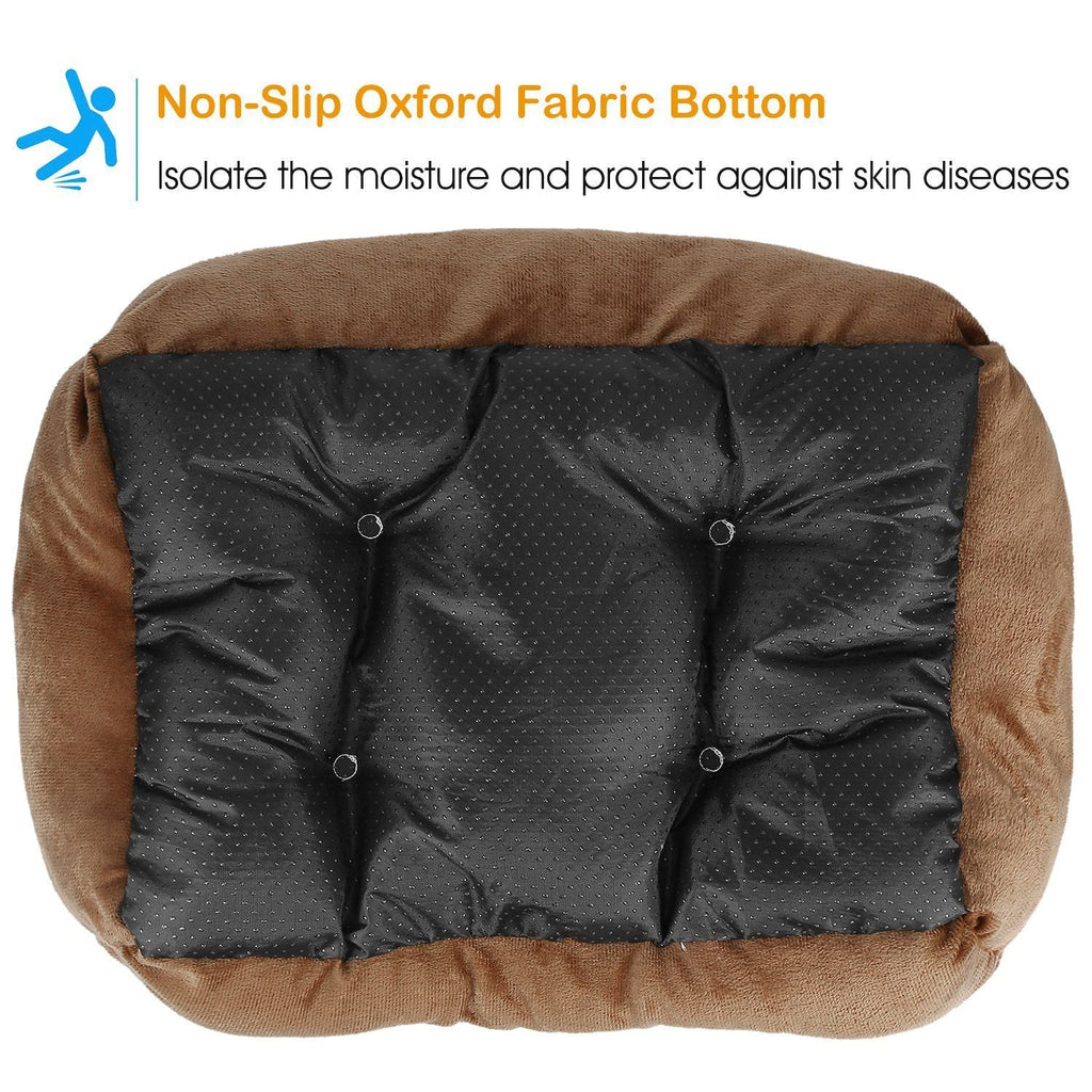 Pet Dog Bed Soft Warm Fleece Puppy Cat Bed Dog Cozy Nest Sofa Bed Cushion Mat XXL Size - Spot