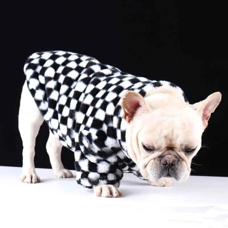 Pet Plush Coat Dog Autumn And Winter Warm French Bulldog Schnauzer Small Dog Coat Clothes by Souths Cheap Stuff