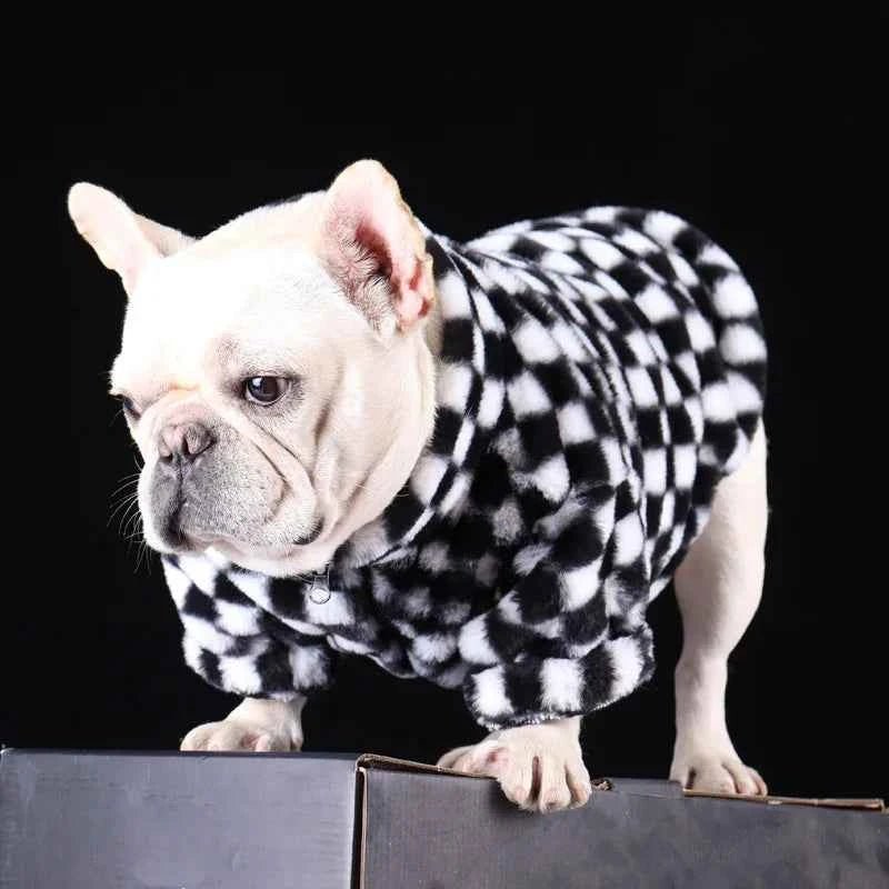 Pet Plush Coat Dog Autumn And Winter Warm French Bulldog Schnauzer Small Dog Coat Clothes by Souths Cheap Stuff