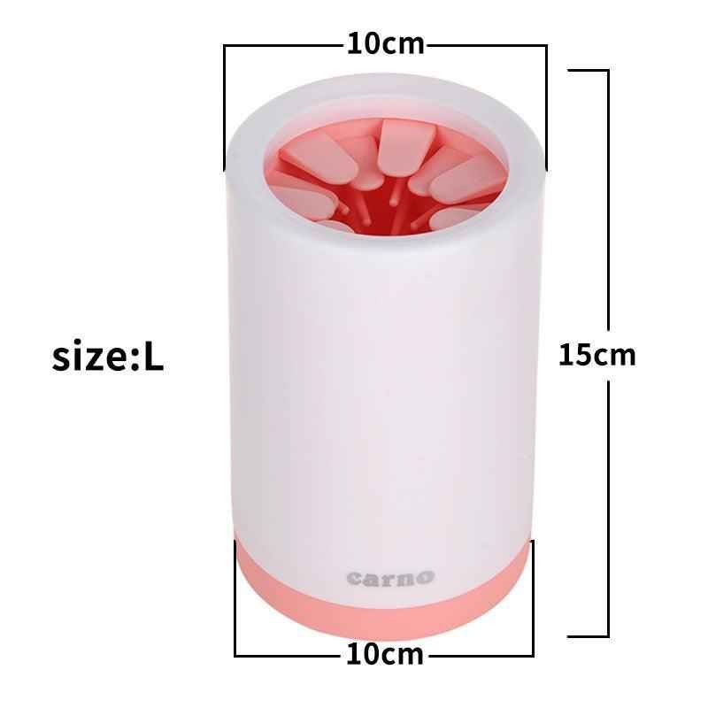 Portable Pet Paw Cleaner Cup With Soft Silicone Comb - shop_name pets petsupplys