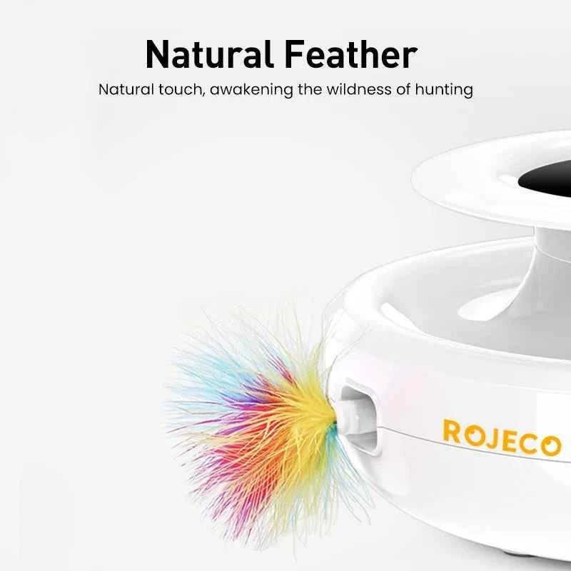 Interactive Cat Toy Set Automatic Feather Fun Ball for Smart Pets by Souths Cheap Stuff