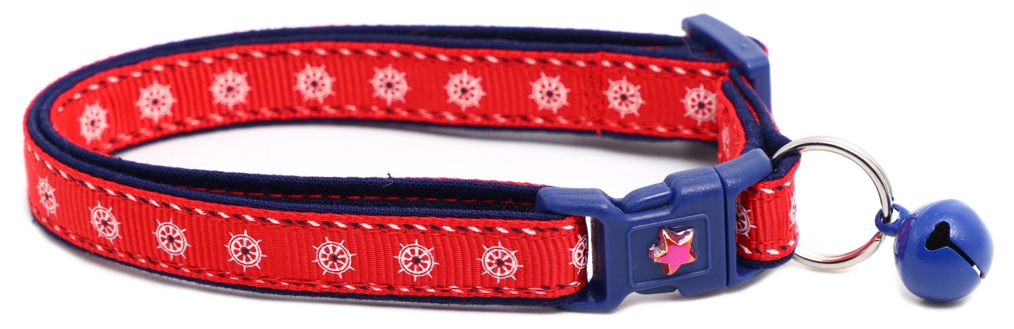 Ships Wheels Breakaway Cat Collar by Pugs2Persians