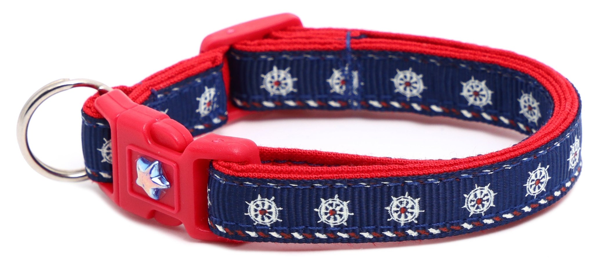 Ships Wheels Breakaway Cat Collar by Pugs2Persians