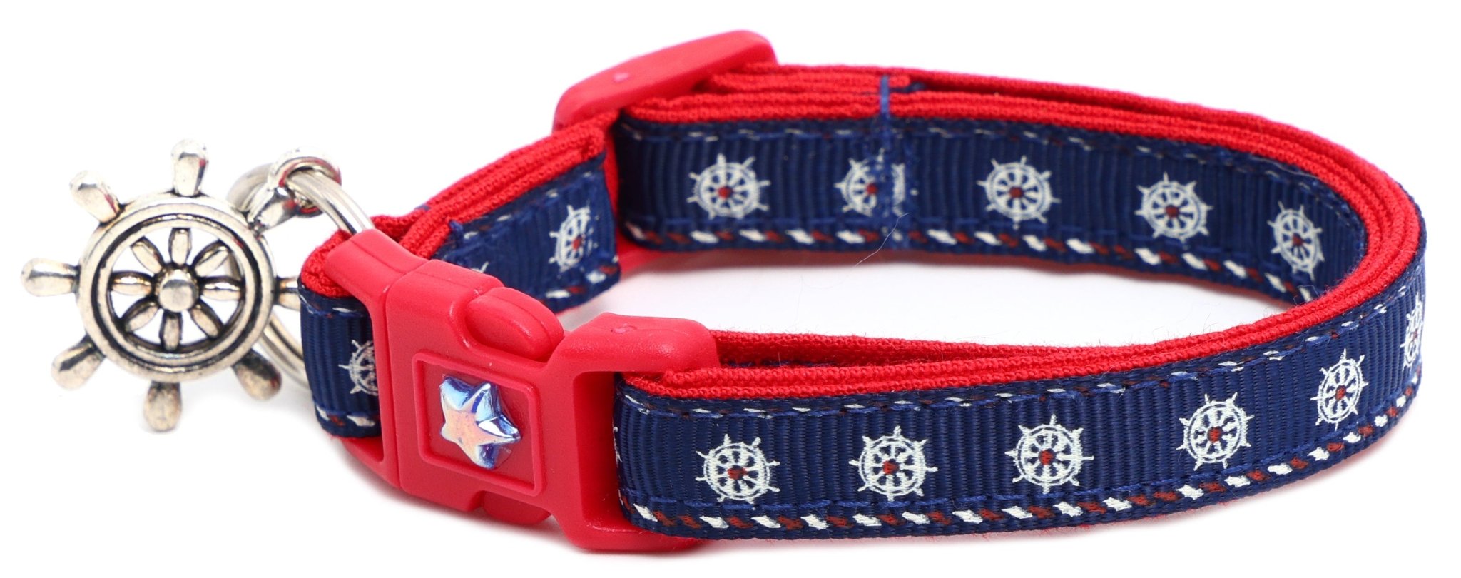 Ships Wheels Breakaway Cat Collar by Pugs2Persians