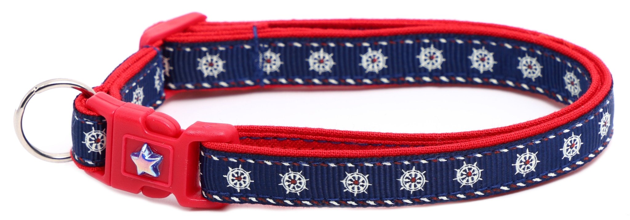 Ships Wheels Breakaway Cat Collar by Pugs2Persians