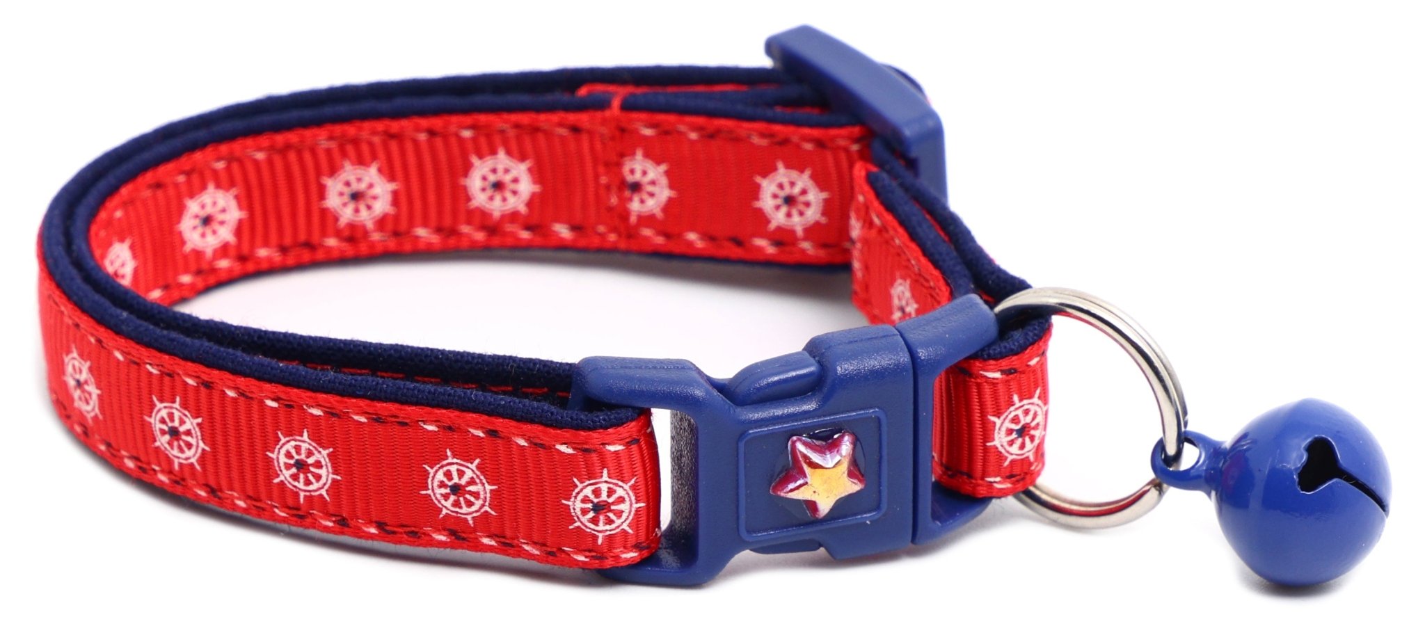 Ships Wheels Breakaway Cat Collar by Pugs2Persians