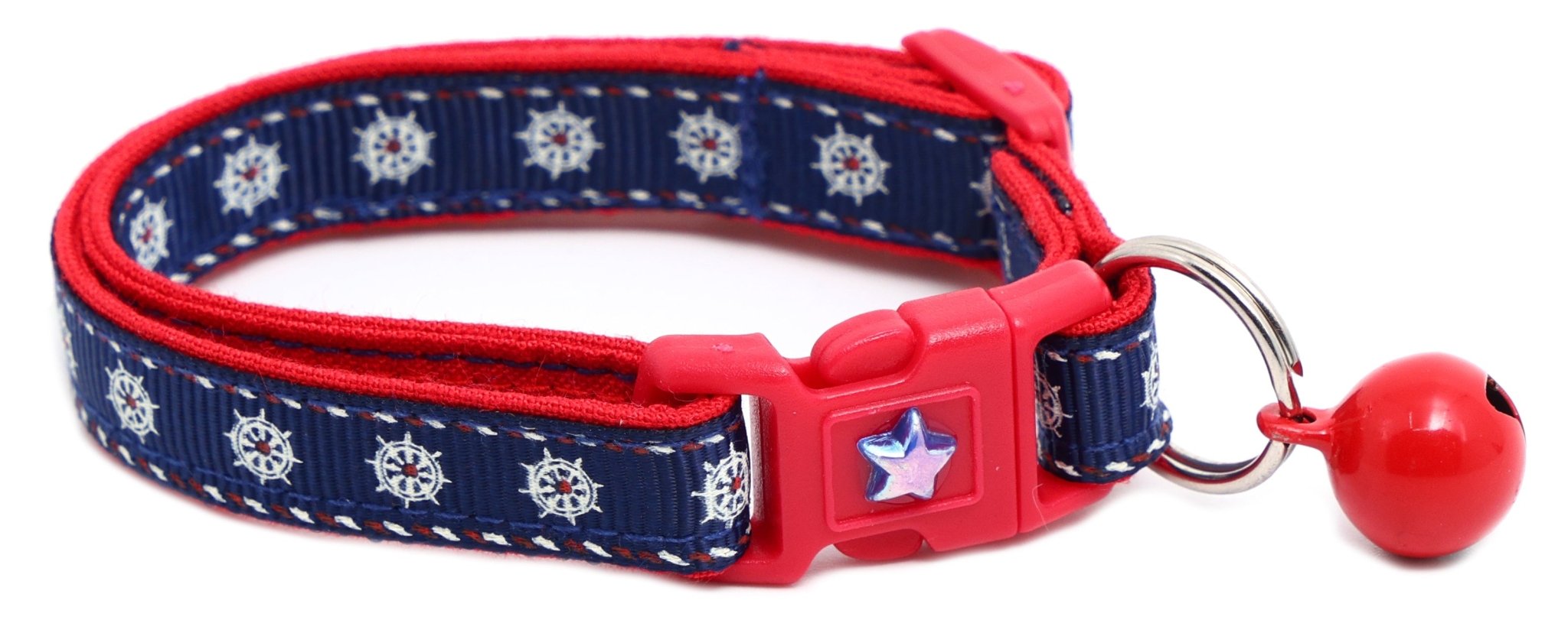 Ships Wheels Breakaway Cat Collar by Pugs2Persians