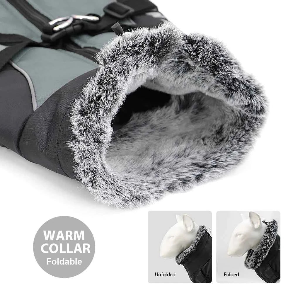 Waterproof Dog Jacket with Built-In Harness for Big Dogs by Souths Cheap Stuff