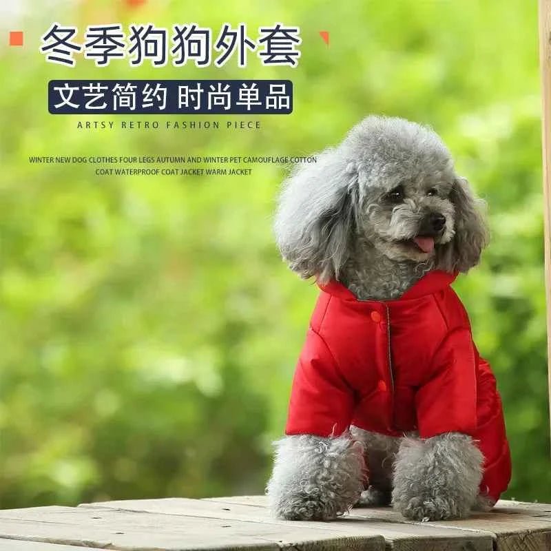 Cozy Cotton Puppy Jacket Stylish Winter Dog Clothes Pet Apparel by Souths Cheap Stuff