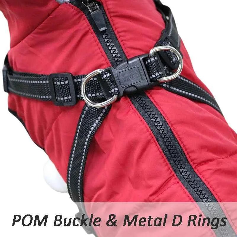 Waterproof Dog Jacket with Harness Winter Coat for Medium Large Breeds by Souths Cheap Stuff