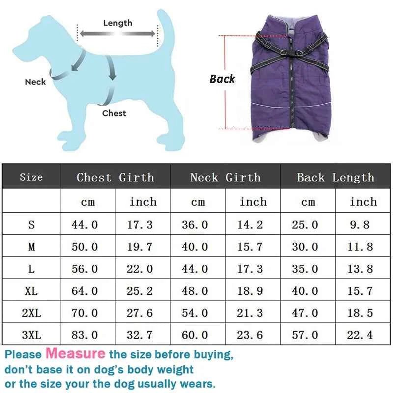 Waterproof Dog Jacket with Harness Winter Coat for Medium Large Breeds by Souths Cheap Stuff