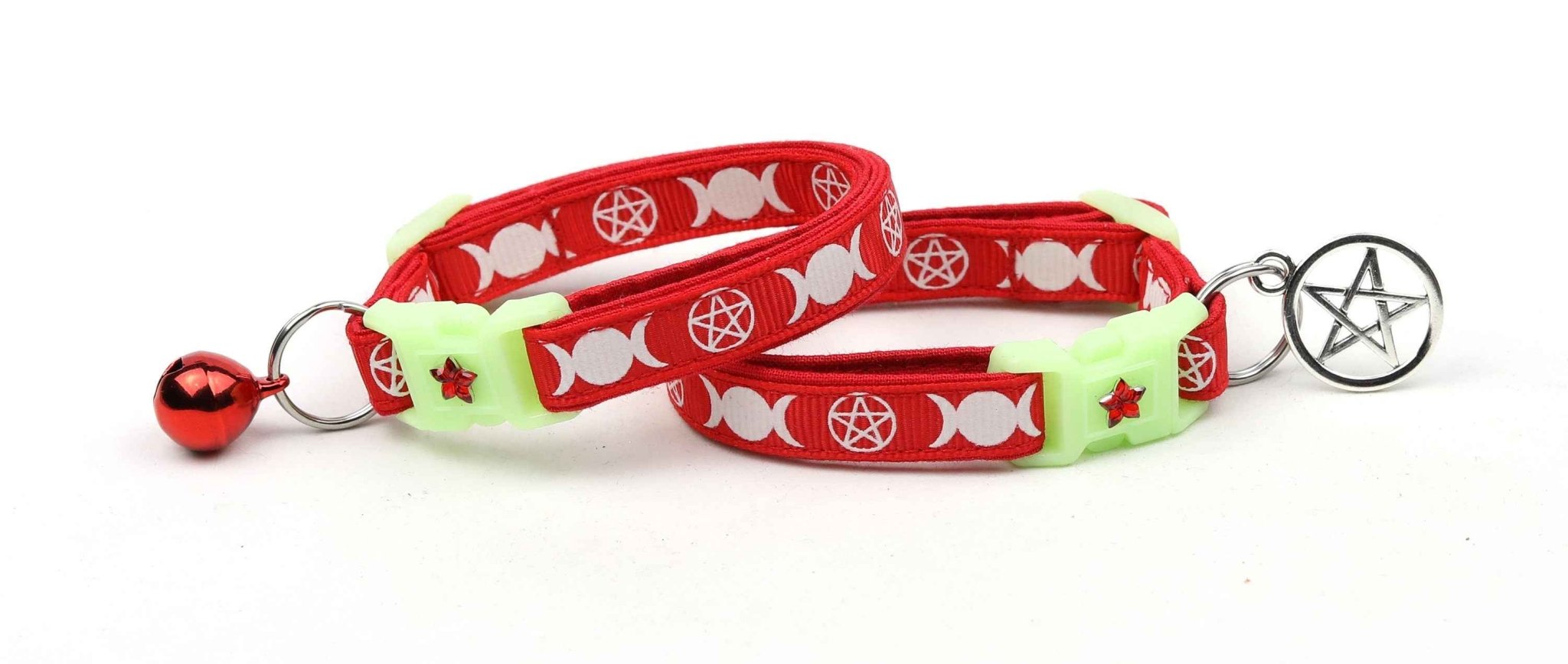Witch's Familiar on Red Cat Collar by Pugs2Persians